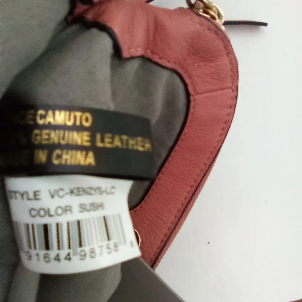 Vince Camuto Bag Women's Crossbody Purse Kenzys Leather, Salmon Sushi Pink